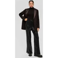 QS Chinos Hose Regular: Pailletten-Hose mit Flared Leg