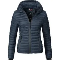 Marikoo Steppjacke Samtpfote ultraleichte Übergangsjacke mit Kapuze