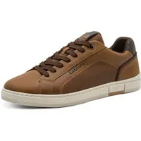 MARCO TOZZI Sneaker, Freizeitschuh, Halbschuh, Schnürer mit Ziernähten und Kontrastbesatz