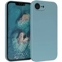 EAZY CASE Handyhülle für Apple iPhone 16e Hülle Silikon 6,1 Zoll, TPU Silikon Bumper Case stoßfest Slimcover Schutzhülle Etui Blaugrün