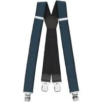 Fabio Farini Hosenträger 4cm Breites X-Design verstellbar mit extra starken Clipverschluss, Blau
