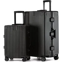 KOFA Kofferset ZURICH, (M + XL), Hartschalen Trolley), 55cm + 75cm, Alu-Rahmen & Polycarbonat-Hartschale, TSA Schloss