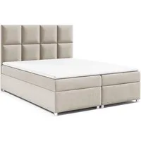 Best for Home Boxspringbett mit Stauraum Doppelbett Trinity K-2 mit 7-Zonen Komfort Topper (Polsterbett Doppelbett Boxbett mit gepolstertes Kopfteil, versch. Größen, 1-St., 140x200 160x200 180x200 200x200 cm), Handwerksqualität, TOP Preis-Leistungs-V