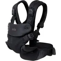 Joie Babytrage Savvy Air - Coal, Baby Bauchtrage Rückentrage für Neugeborene ab 3,5-16 kg 4 positionen