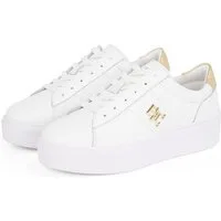 Tommy Hilfiger PLATFORM COURT SNEAKER METALLICS Plateausneaker, Freizeitschuh, Halbschuh, Schnürschuh mit TH-Logo