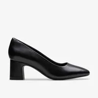Clarks Clarks - Fernie Court Black Leather - Schwarz Ballerina