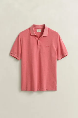 GANT - Zweifarbiges Poloshirt rose red - Gr. - M
