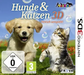 Hunde & Katzen 3D - Tierisch verspielt! - [Nintendo 3DS]