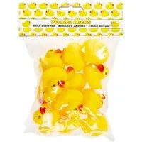 LG Designs Badespielzeug Badeente ca. 3 cm, Mini Ente gelb - Gummiente -Party Tisch Dekoration (12-tlg), Bastelartikel zum Basteln und Dekorieren