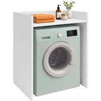 relaxdays Waschmaschinenumbauschrank Waschmaschinenschrank weiß