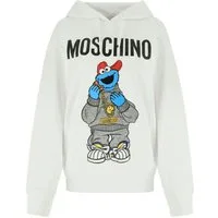 Moschino Hoodie X SESAME STREET LIMITED Oversize Unisex Cookie Monster Sweatshirt Sesame Street® Cookie Monster Logo