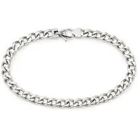 Bruno Banani Edelstahlarmband Schmuck Geschenk Armkette Panzerkette Silber