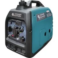 Könner & Söhnen Stromerzeuger KS 3100iG S, 3,10 in kW, (Schallgedämmtes Gehäuse (63 dB Lpa 7 m), 1-tlg., Schuko-Steckdose 230 V, 2 USB-Anschlüsse, LED-Anzeige), Kupferwicklungen, Kurzschluss- und Überlastschutz, Abgasnorm EURO V