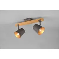 TRIO Leuchten Deckenstrahler Bell, ohne Leuchtmittel, Leuchtmittel wechselbar, Warmweiß, Spot 2-flammig zur Wand- und Deckenmontage / Leuchtmittel frei wählbar