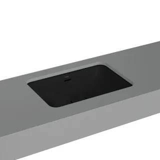 VitrA New Metropole Unterbauwaschtisch rechteckig 60 x 40 cm mit Überlaufschlitz,7535B483-7216 7535B483-7216
