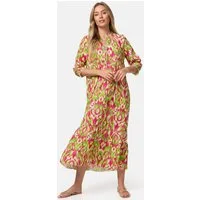 Rayshyne Maxikleid PM-37 (Sommerkleid Jersey Strandkleid mit Muster in Einheitsgröße)