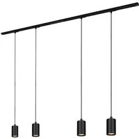 Briloner Leuchten Schienensystem-Sets RAIL, ohne Leuchtmittel, Schienensystem Rail 1,5 m Schwarz max. 9W Decke Wohnzimmer Büro Küche