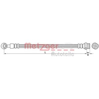 Metzger Bremsschlauch hinten links Kia Ceed Pro