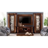 Xlmoebel TV-Schrank Wohnwand Vitrine Schrank im Rokoko Barock Design arredoclassic™ Made in Europa