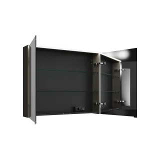 Burgbad Spiegelschrank Eqio 800x1000x170 Grau Hochglanz, SPGS100F2010 SPGS100F2010