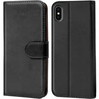 CoolGadget Handyhülle Wallet Klapp Tasche Book Case für Apple iPhone X / XS 5,8 Zoll, Hülle Klapphülle Flip Cover Etui Schutzhülle