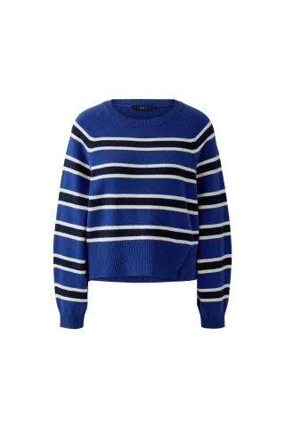 Oui - Pullover blue blue - Gr. - 38
