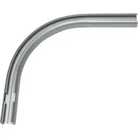 GARDINIA Gardinenschiene Rundbogen, 1-läufig, Fixmaß, mit Bohren, verschraubt, für Aluminiumschiene 13 mm