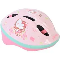 Volare Fahrradhelm Kinder Fahrradhelm Fahrrad Helm Kinderhelm Schutzhelm Hello Kitty 1059, Belüftungsöffnungen,Kinnriemen mit Klickverschluss,Größe :52-56cm