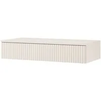 Beautysofa Konsolentisch Hängend Soft mit Rillenfront, Push-to-Open System und Schublade (grifflos, moderner Wand-Konsolentisch), Breite: 83 cm