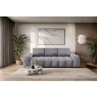 OTTO home 3-Sitzer AZITA optionale Schlafsofa mit Bettkasten, Breite 253cm, Sofa mit Wellenunterfederung, Bubble-Optik, Verlässliche Qualität