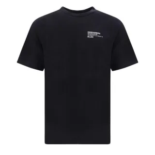 Dsquared2 Small Headquarters Logo Schwarzes T-shirt
