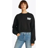 Tommy Jeans Sweatshirt TJW RLX CRP TJ BUBBLE CREW mit großem Logodruck auf dem Rücken