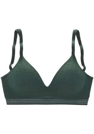 LASCANA - LASCANA Bralette full lace fir green - Gr. - 85B