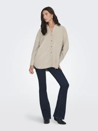 ONLY - ONLMARIKE LIFE L/S CORD LOOSE SHIRT PNT - Gr. - XS