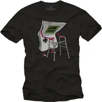MAKAYA T-Shirt Herren Computer Nerd Vintage Design Geschenke Computerfreaks Jungen mit Druck
