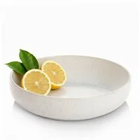 SÄNGER Servierschale Korfu, Steingut, (Set, 1-tlg), Obstschale, Creme Beige, Handmade, Premium Collection
