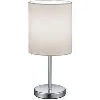 Reality Leuchten Schreibtischlampe Jerry, E14 Tischleuchte exkl. Leuchtmittel, mit Stoffschirm u. Schnurschalter