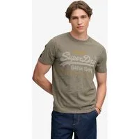 Superdry Rundhalsshirt VL HERITAGE RELAXED TEE Baumwolle, relaxed fit