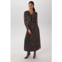 Aniston SELECTED Maxikleid mit verspielten Volants am V-Ausschnitt - NEUE KOLLEKTION