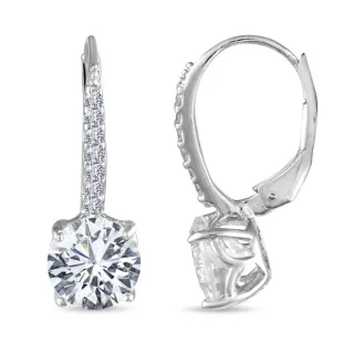 Damen Ohrhänger mit Zirkonia, 925 Sterling Silber BIPE019