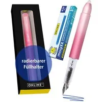 Online Pen Füller magiXX Radierbarer Füller, (2-tlg), mit radierbarer, blauer Tinte, inkl. 4 magiXX Patronen, Vorteilspack