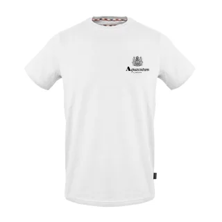 Aquascutum - T-Shirt für Herren, Rundhalsausschnitt, Regulär (Weiß)