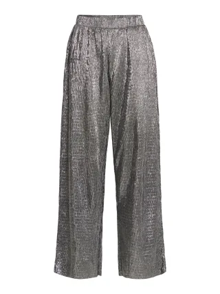 VILA - VIFIOLA HW STRAIGHT PANTS black - Gr. - XS
