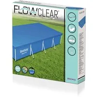 Bestway Pool-Abdeckplane Bestway 58107 - Flowclear PE-Abeckplane 410 x 226 cm, blau, eckig