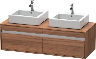 Duravit Ketho Konsolenwaschtischunterbau wandhängend Nussbaum Matt 1400x550x426 mm - KT6697B7979 KT6697B7979