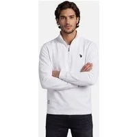 U.S. Polo Assn. Sweatshirt USChaase Herren Half-Zip – Pullover mit Stehkragen Baumwoll Sweatshirt mit Reißverschluss und Bündchen