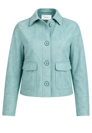bianca - Jacke in Velours-Optik - Katherin blau - Gr. - 36