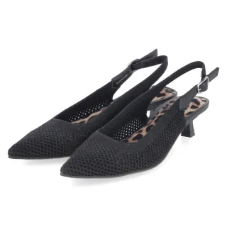 La Strada Slingpumps  Schwarz - Gr. 38 -  Textil und Synthetik