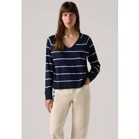 Levi's® Longpullover PETAL VNECK SWEATER mit Rippbündchen