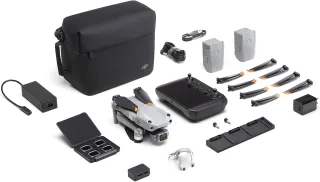 DJI Air 2S Fly More Combo mit Smartcontroller [3-Achsen-Gimbal 54K Video 1" CMOS-Sensor 4 Hindernissensoren 31min Flugzeit 12km FHD Transmission MasterShots] grau